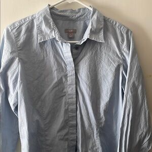 Light Blue Button-Up Blouse